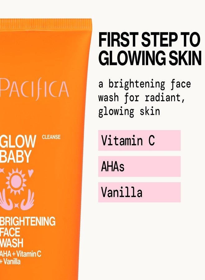 Pacifica Face Wash Duo – Glow Baby Vitamin C Brightening Cleanser + Sea Foam Gentle Cleanser, Daily Exfoliating Face Wash Set for All Skin Types, Sulfate-Free, Vegan - Image 3